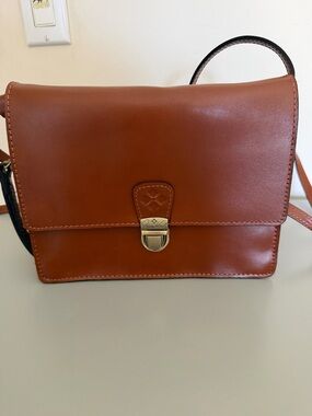 Classic Brown Leather Crossbody Bag